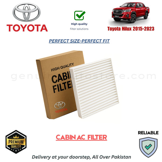 Toyota Hilux 2015-2023 CABIN AC FILTER in Pakistan. 100% Genuine, Reliable, Best Price, Cash on Delivery Available 