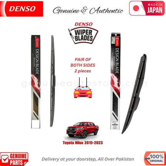 Toyota Hilux 2015-2023 DENSO JAPAN WIPER BLADE SET in Pakistan. 100% Genuine, Original, Best Price, Cash on Delivery Available