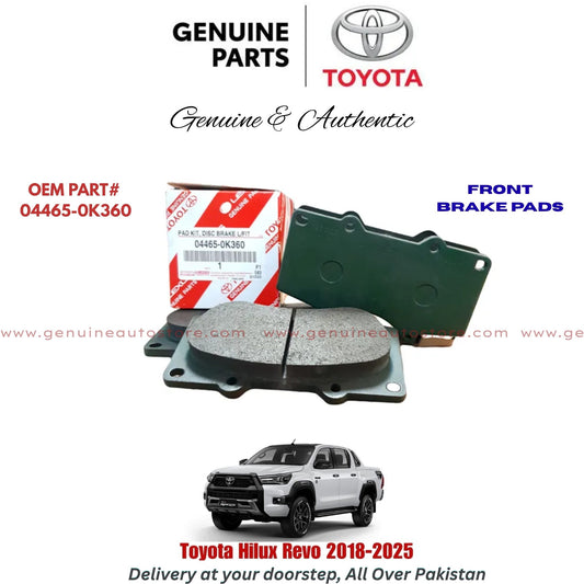 Toyota Hilux Revo 2018-2025 Genuine Front Brake Pads 04465-0K360 Pakistan