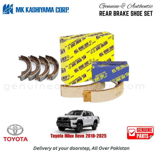 Toyota Hilux Revo 2018-2025 MK JAPAN REAR BRAKE SHOE SET in Pakistan. 100% Genuine, Reliable, Best Price, Cash on Delivery Available