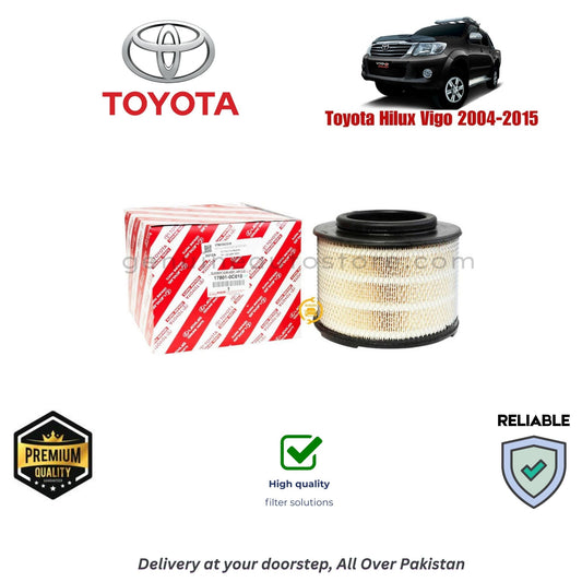 Toyota Hilux Vigo 2004-2015 Air Filter Premium Quality in Pakistan, 100% Genuine, Reliable, Best Price, Cash on Delivery 