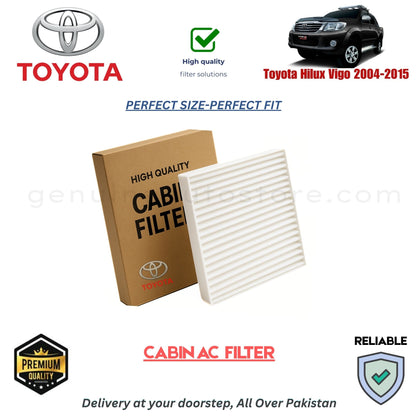 Toyota Hilux Vigo 2004-2015 CABIN AC FILTER in Pakistan. 100% Genuine, Reliable, Best Price, Cash on Delivery Available 