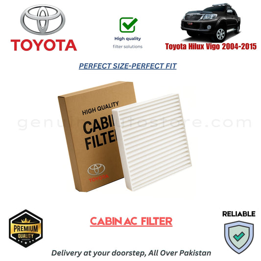 Toyota Hilux Vigo 2004-2015 CABIN AC FILTER in Pakistan. 100% Genuine, Reliable, Best Price, Cash on Delivery Available 