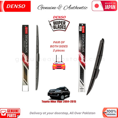 Toyota Hilux Vigo 2004-2015 DENSO JAPAN WIPER BLADE SET in Pakistan. 100% Genuine, Original, Best Price, Cash on Delivery Available