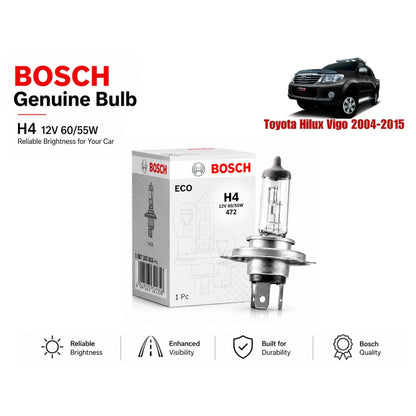 Toyota Hilux Vigo 2004-2015 Headlight Bulb Bosch in Pakistan