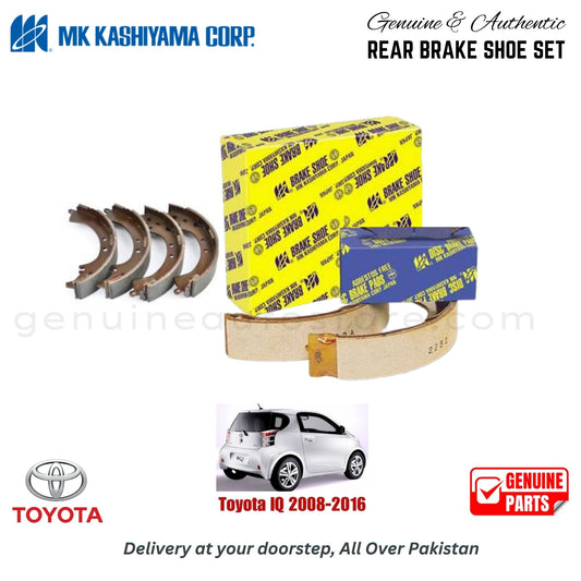 Toyota IQ 2008-2016 MK JAPAN REAR BRAKE SHOE SET in Pakistan. 100% Genuine, Reliable, Best Price, Cash on Delivery Available