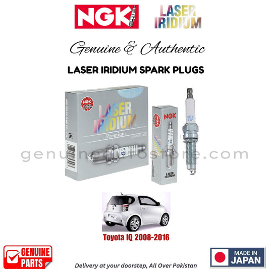 Toyota IQ 2008-2016 NGK LASER IRIDIUM SPARK PLUGS in Pakistan. 100% Genuine, Reliable, Best Price, Cash on Delivery Available