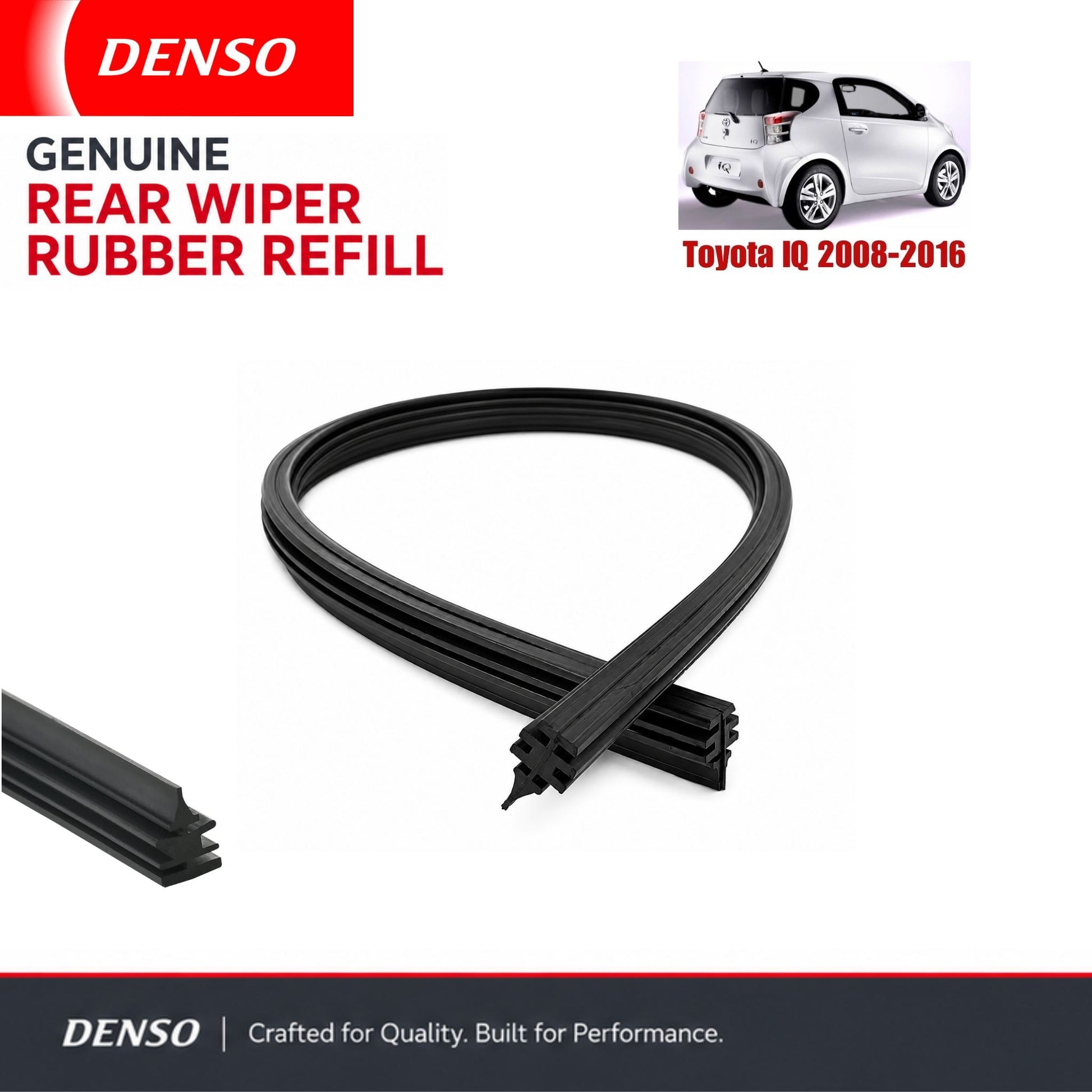 Denso Genuine rear wiper rubber for Toyota Iq 2008-2016
