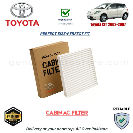 Toyota IST 2002-2007 CABIN AC FILTER in Pakistan. 100% Genuine, Reliable, Best Price, Cash on Delivery Available 
