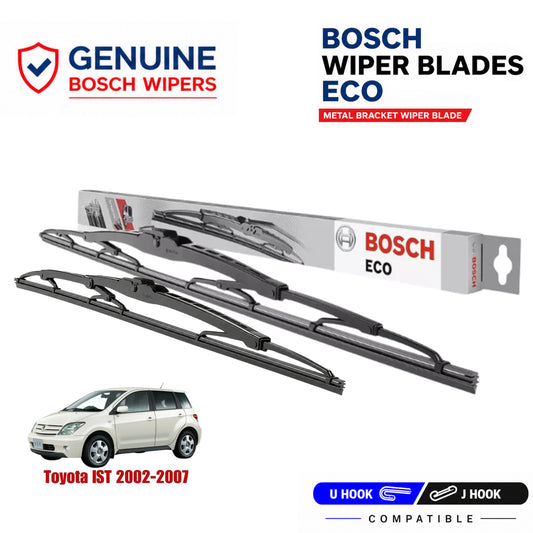 Bosch Genuine metal front wiper set for Toyota IST 2002-2007, pair of two