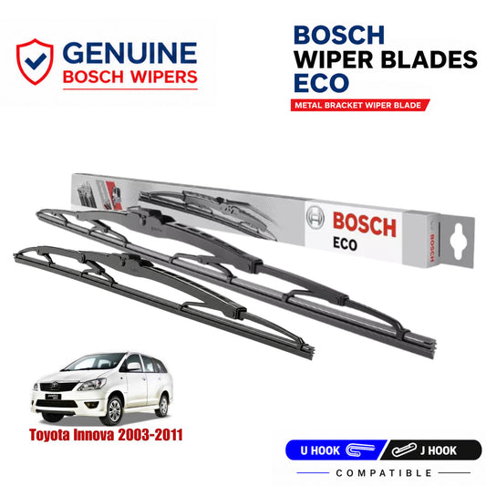 Bosch Genuine metal front wiper set for Toyota Innova 2003-2011, pair of two