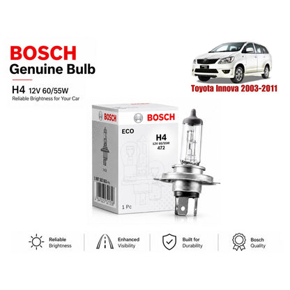 Toyota Innova 2003-2011 Headlight Bulb Bosch in Pakistan
