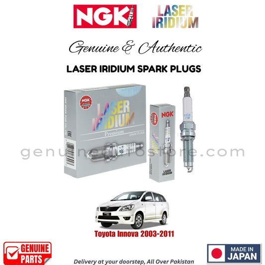 Toyota Innova 2003-2011 NGK LASER IRIDIUM SPARK PLUGS in Pakistan. 100% Genuine, Reliable, Best Price, Cash on Delivery Available