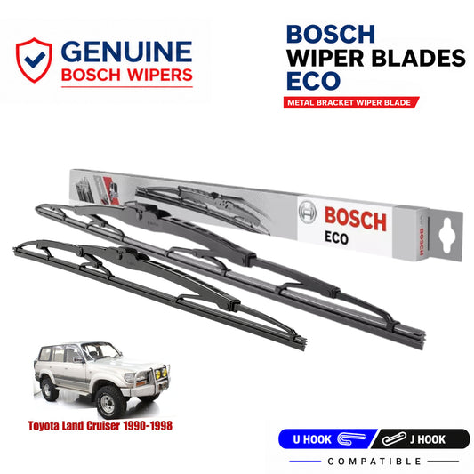 Bosch Genuine metal front wiper set for Toyota Land Cruiser 1990-1998, pair of two