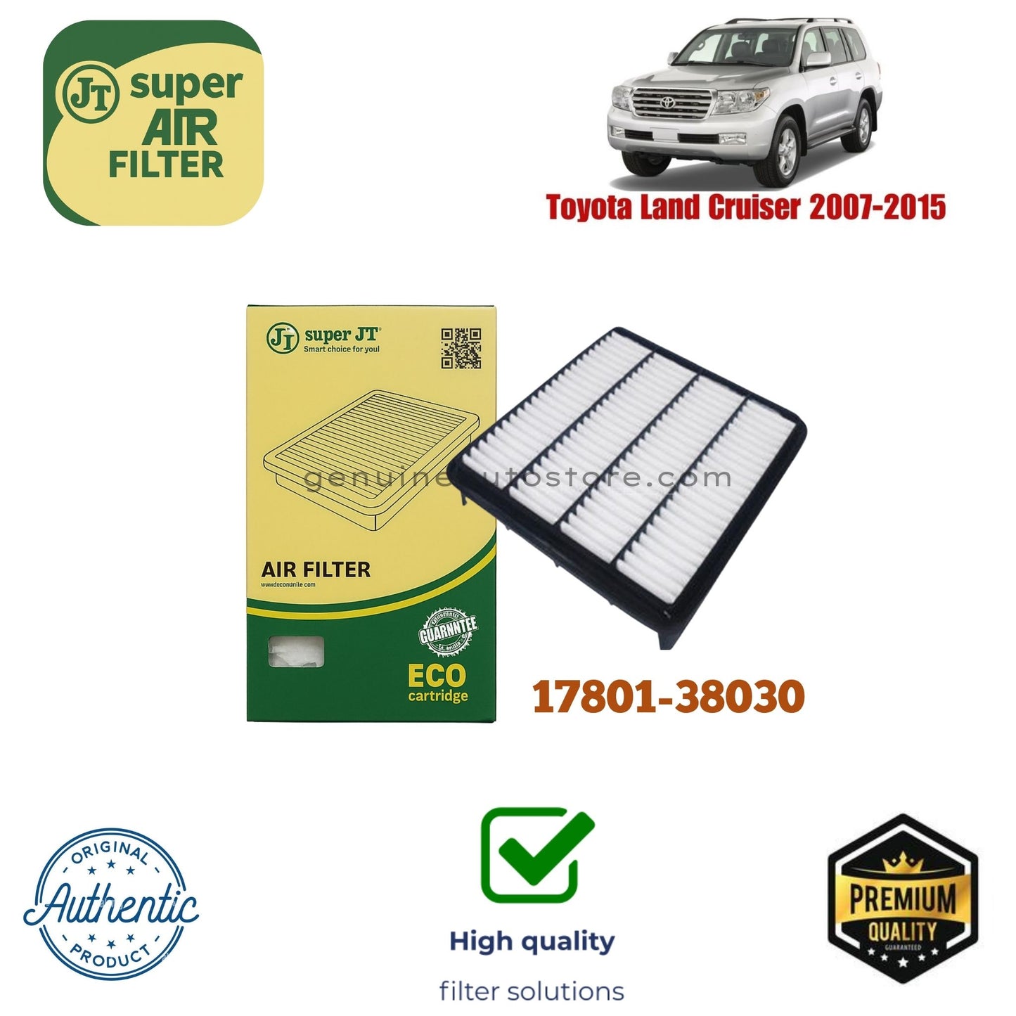 Toyota Land Cruiser 2007-2015 Air Filter Super JT 17801-38030 in Pakistan