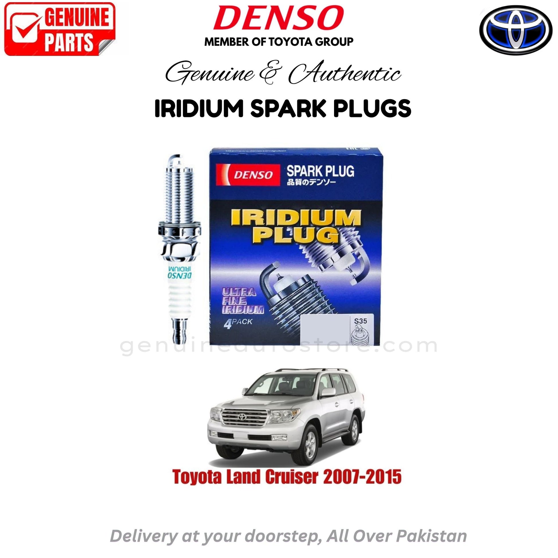 Toyota Land Cruiser 2007-2015 Denso Iridium Spark Plug in Pakistan, 100% Genuine, Reliable, Best Price, Cash on Delivery Available   