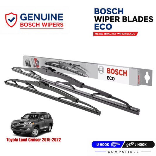 Bosch Genuine metal front wiper set for Toyota Land Cruiser 2015-2022, pair of two