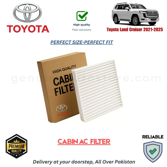 Toyota Land Cruiser 2021-2025 CABIN AC FILTER in Pakistan. 100% Genuine, Reliable, Best Price, Cash on Delivery Available 