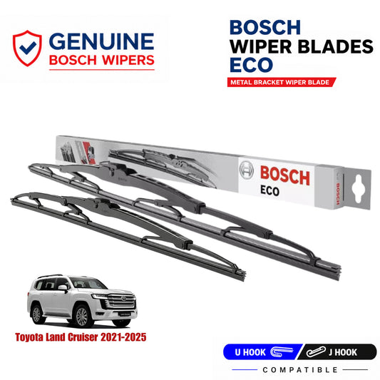 Bosch Genuine metal front wiper set for Toyota Land Cruiser 2021-2025, pair of two
