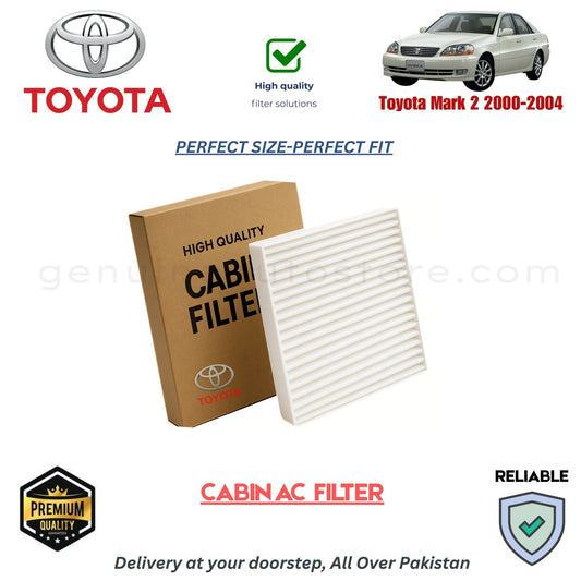 Toyota Mark 2 2000-2004 CABIN AC FILTER in Pakistan. 100% Genuine, Reliable, Best Price, Cash on Delivery Available 