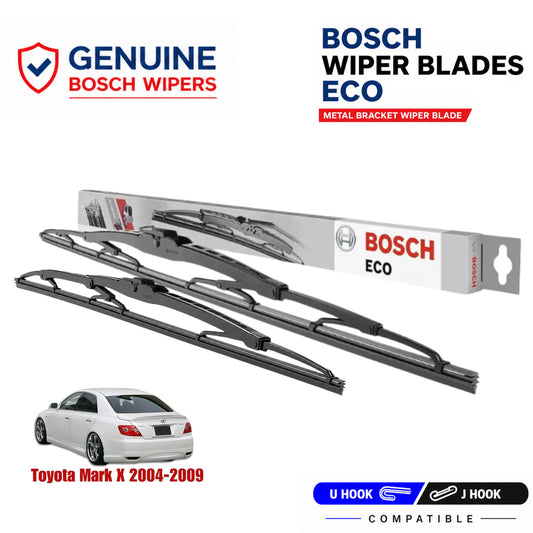 Bosch Genuine metal front wiper set for Toyota Mark X 2004-2009, pair of two