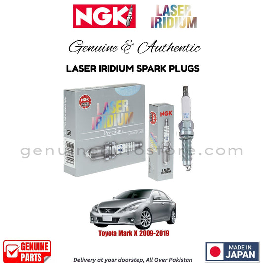 Toyota Mark X 2009-2019 NGK LASER IRIDIUM SPARK PLUGS in Pakistan. 100% Genuine, Reliable, Best Price, Cash on Delivery Available