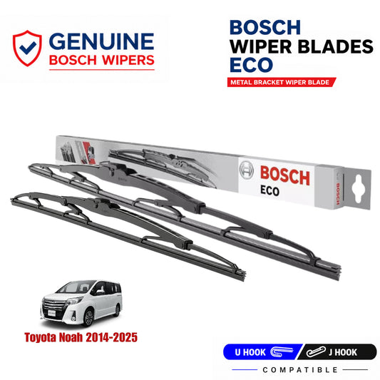 Bosch Genuine metal front wiper set for Toyota Noah 2014-2025, pair of two