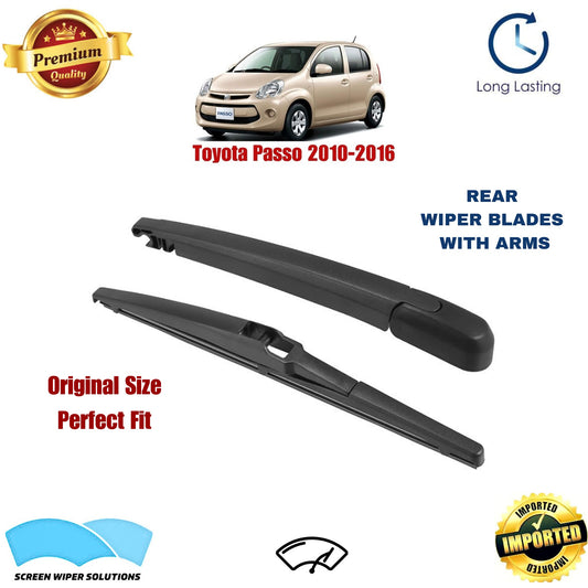 Toyota Passo 2010-2016 Rear Wiper Blade with Arm in Pakistan