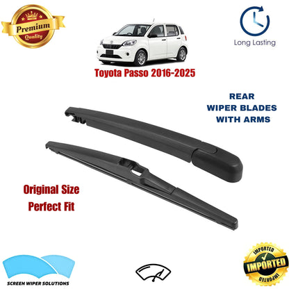 Toyota Passo 2016-2025 Rear Wiper Blade with Arm in Pakistan