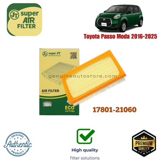 Toyota Passo Moda 2016-2025 Air Filter Super JT 17801-21060 in Pakistan
