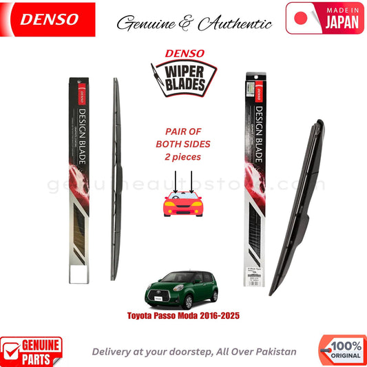 Toyota Passo Moda 2016-2025 DENSO JAPAN WIPER BLADE SET in Pakistan. 100% Genuine, Original, Best Price, Cash on Delivery Available
