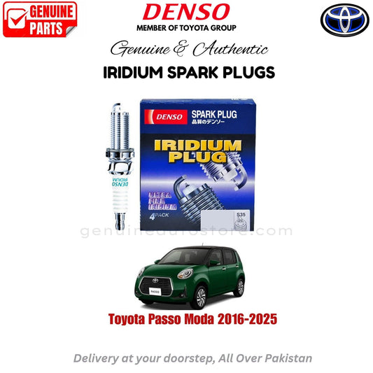 Toyota Passo Moda 2016-2025 Denso Iridium Spark Plug in Pakistan, 100% Genuine, Reliable, Best Price, Cash on Delivery Available   