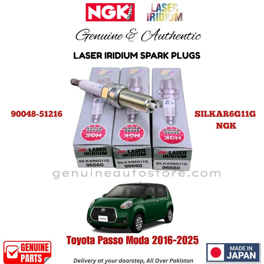 Toyota Passo Moda 2016-2025_LASER_IRIDIUM_SPARK_PLUG_NGK_3_Pieces_in_pakistan