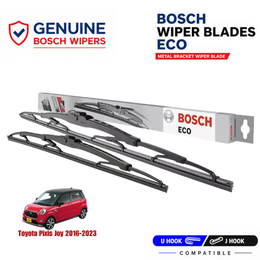 Bosch Genuine metal front wiper set for Toyota Pixis Joy 2016-2023, pair of two