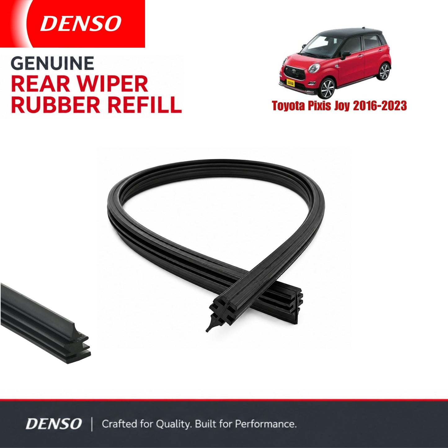 Denso Genuine rear wiper rubber for Toyota Pixis Joy 2016-2023