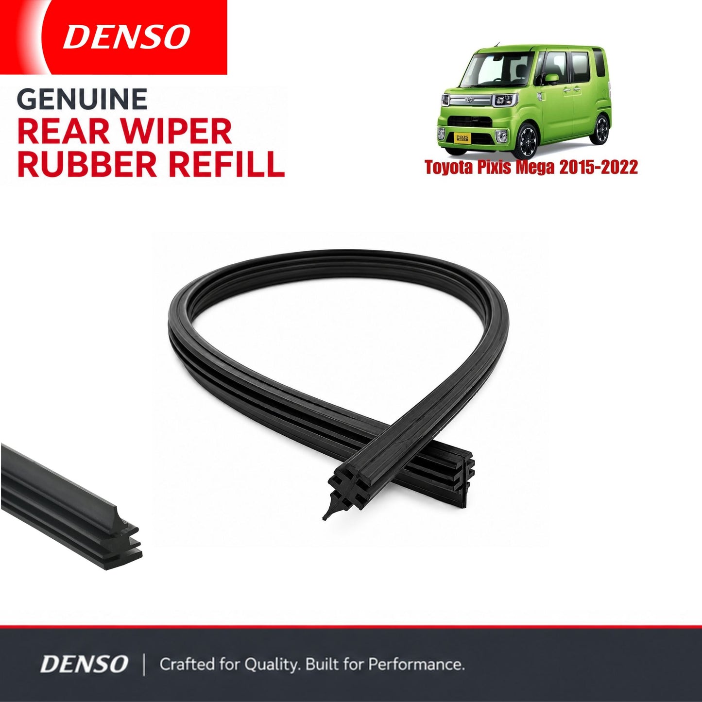Denso Genuine rear wiper rubber for Toyota Pixis Mega 2015-2022