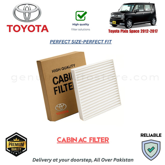 Toyota Pixis Space 2012-2017  CABIN AC FILTER in Pakistan. 100% Genuine, Reliable, Best Price, Cash on Delivery Available 