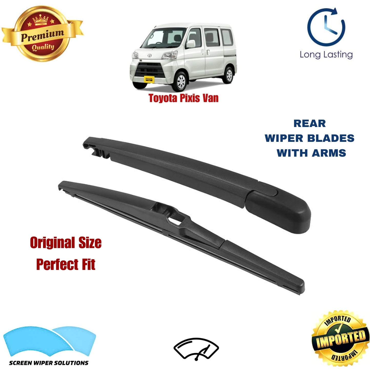 Toyota Pixis Van Rear Wiper Blade with Arm in Pakistan