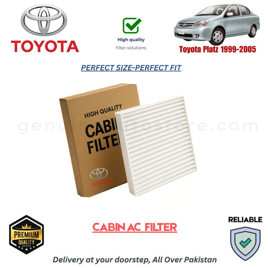 Toyota Platz 1999-2005 CABIN AC FILTER in Pakistan. 100% Genuine, Reliable, Best Price, Cash on Delivery Available 