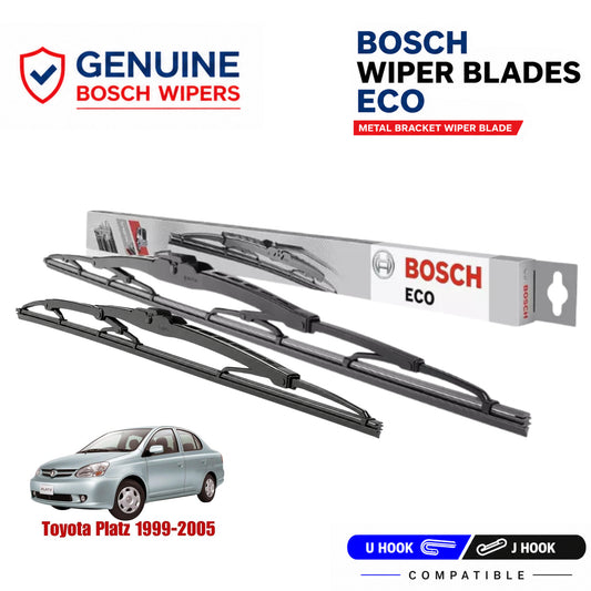 Bosch Genuine metal front wiper set for Toyota Platz 1999-2005, pair of two
