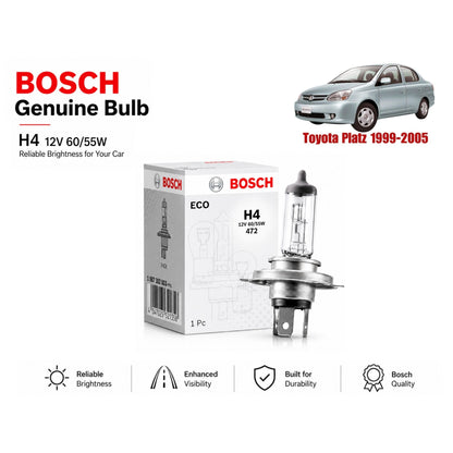 Toyota Platz 1999-2005 Headlight Bulb Bosch in Pakistan