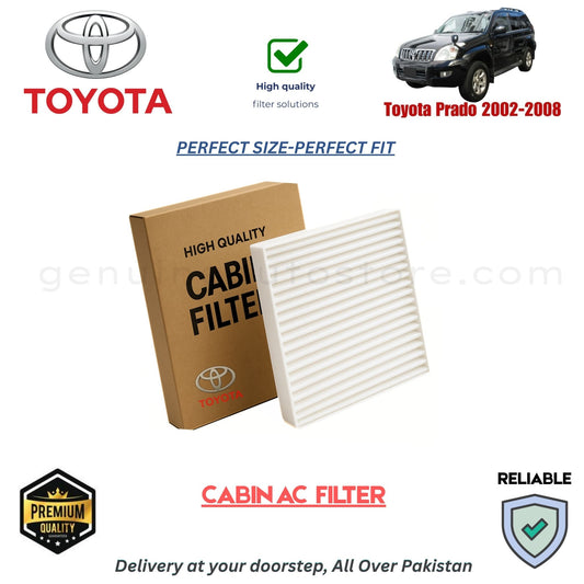 Toyota Prado 2002-2008 CABIN AC FILTER in Pakistan. 100% Genuine, Reliable, Best Price, Cash on Delivery Available 