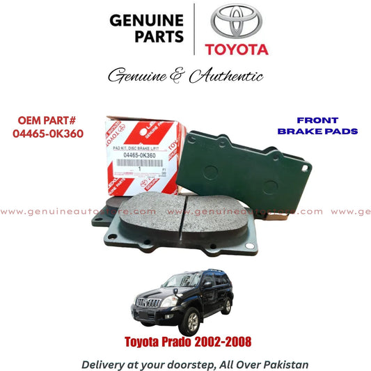 Toyota Prado 2002-2008 Genuine Front Brake Pads 04465-0K360 Pakistan