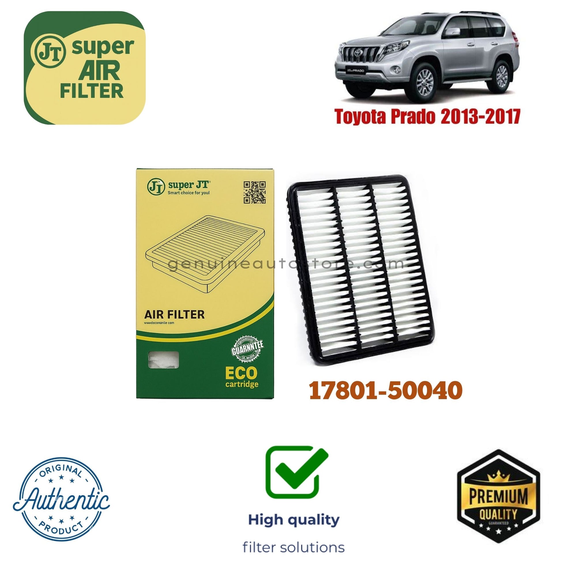 Toyota Prado 2013-2017 Air Filter Super JT 17801-50040 in Pakistan