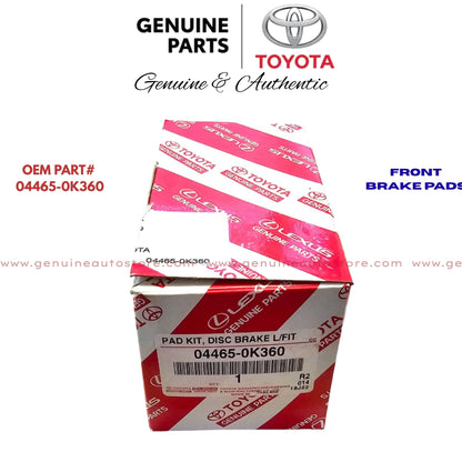Toyota Prado 2013-2017 Genuine Front Brake Pads 04465-0K360 Pakistan