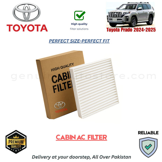 Toyota Prado 2024-2025 CABIN AC FILTER in Pakistan. 100% Genuine, Reliable, Best Price, Cash on Delivery Available 