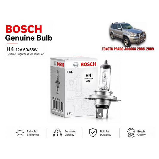Toyota Prado 4000Cc 2005-2009 Headlight Bulb Bosch in Pakistan 