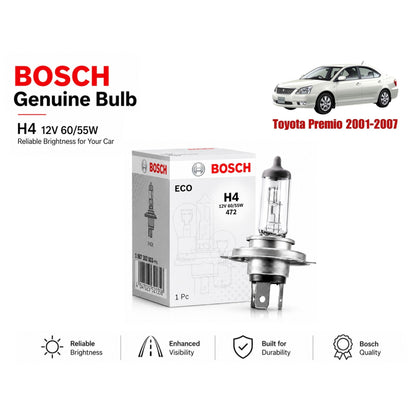 Toyota Premio 2001-2007 Headlight Bulb Bosch in Pakistan 