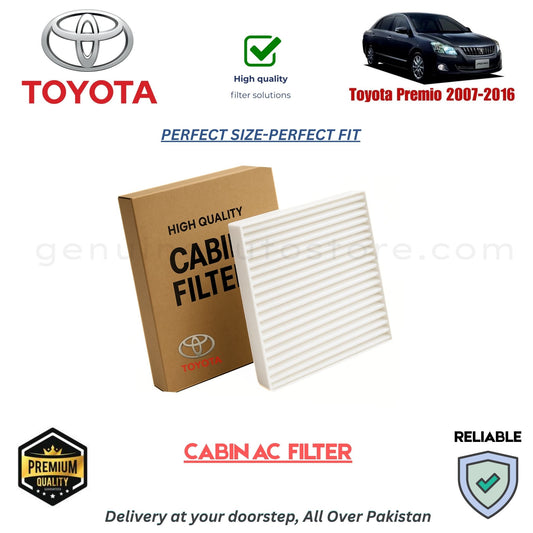 Toyota Premio 2007-2016 CABIN AC FILTER in Pakistan. 100% Genuine, Reliable, Best Price, Cash on Delivery Available 