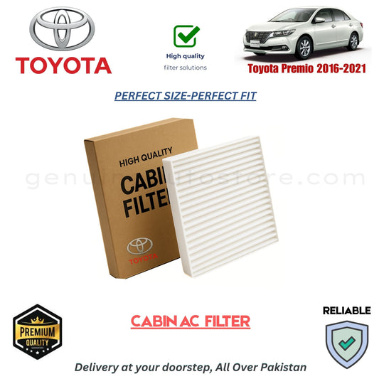 Toyota Premio 2016-2021 CABIN AC FILTER in Pakistan. 100% Genuine, Reliable, Best Price, Cash on Delivery Available 